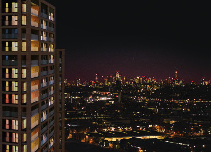 Regency Heights Development Tower Night 1