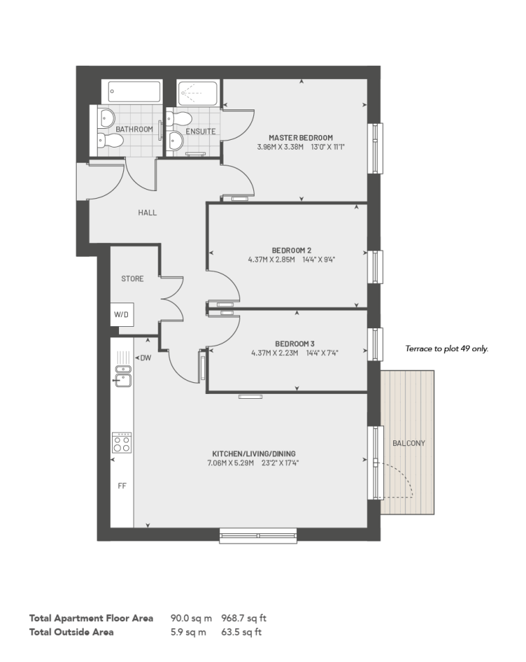 2439317 Epping Gate Apartments Type FT19 WEB