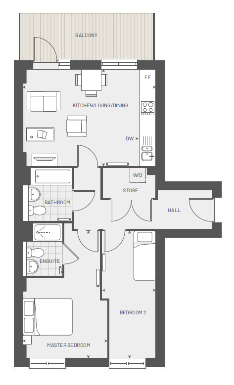 Dewater Deboss Floorplan