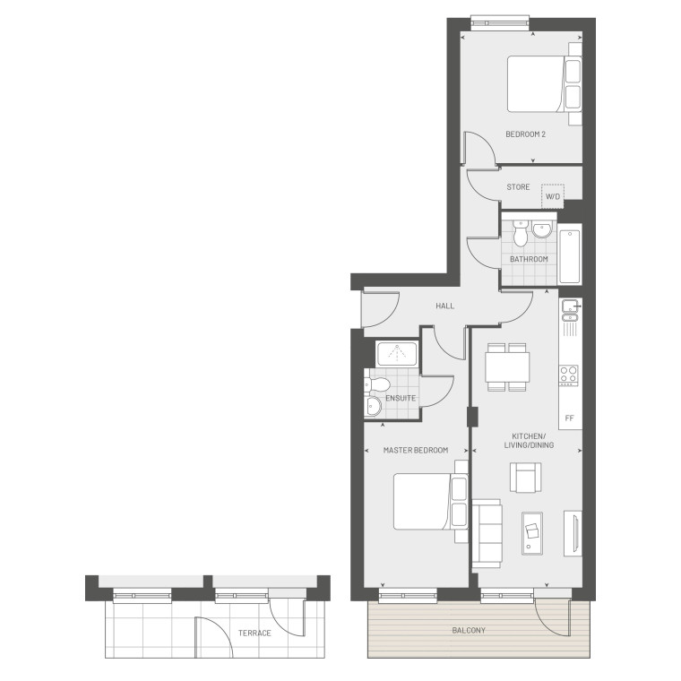 Kingston East Block CD Type D9 Floorplan