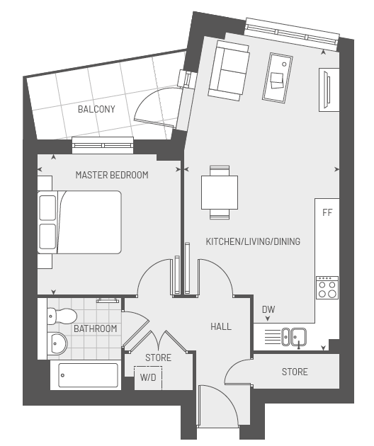 The Aqueduct floorplan
