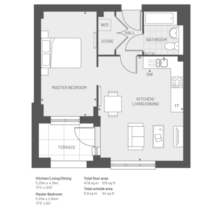 The Bow floorplan