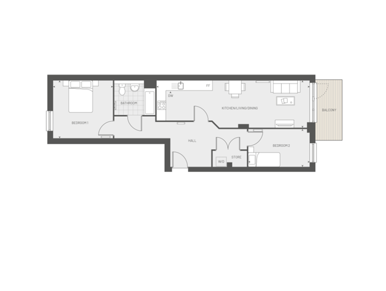 The Merchant floorplan