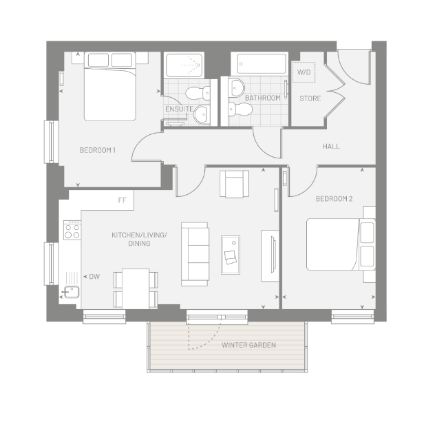 The Parker floorplan v2