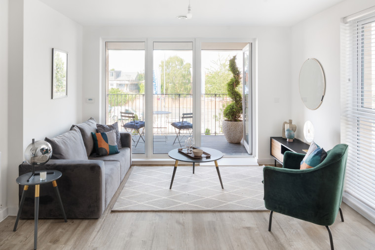 NewHayes One Bed Show Apartment Living Area 5