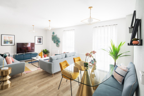 NewHayes Two Bed Show Apartment Living Dining